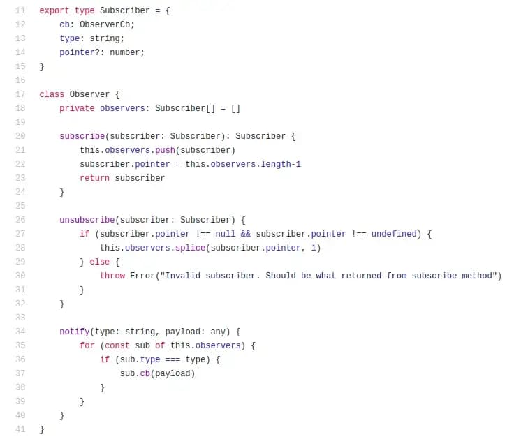 Observer pattern